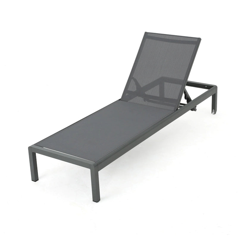 Chaises longues d'extérieur Cape Coral avec coussin (ensemble de 2) par Christopher Knight Home