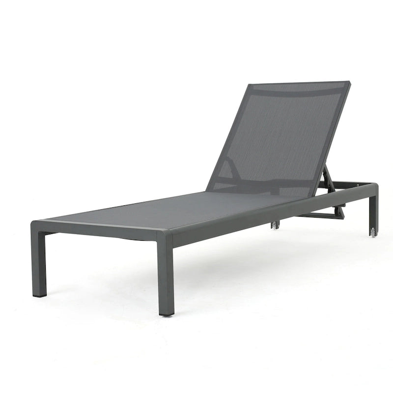 Chaises longues d'extérieur Cape Coral avec coussin (ensemble de 2) par Christopher Knight Home