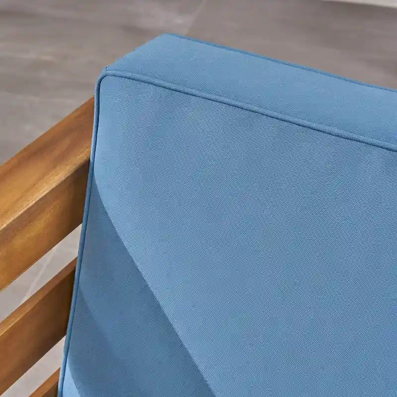 Ensemble de conversation Oana Outdoor de Christopher Knight Home, canapé 5 places et fauteuil de club en acacia
