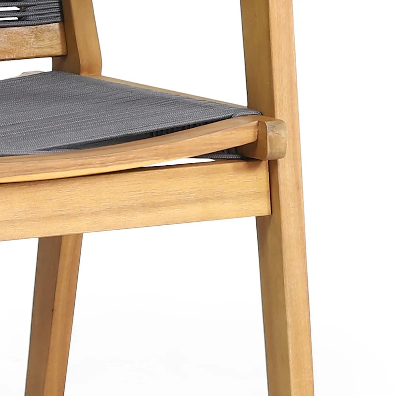 Ensemble de conversation d'extérieur 3 pièces en bois d'acacia McGill par Christopher Knight Home