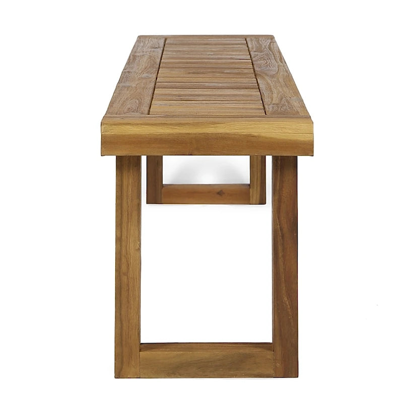 Banc d'extérieur en bois d'acacia Nestor par Christopher Knight Home
