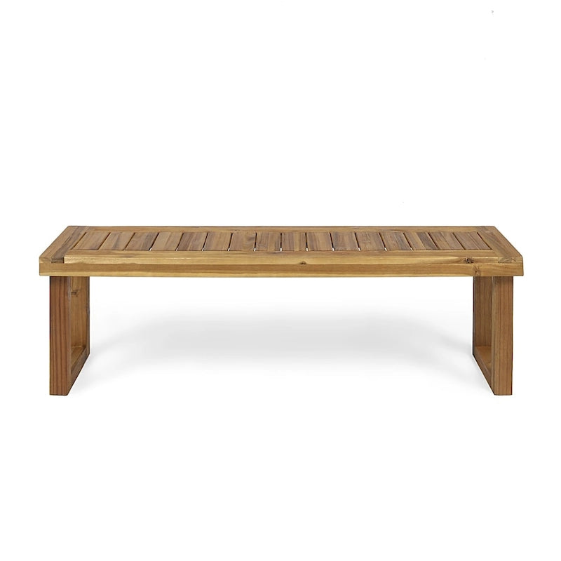 Banc d'extérieur en bois d'acacia Nestor par Christopher Knight Home