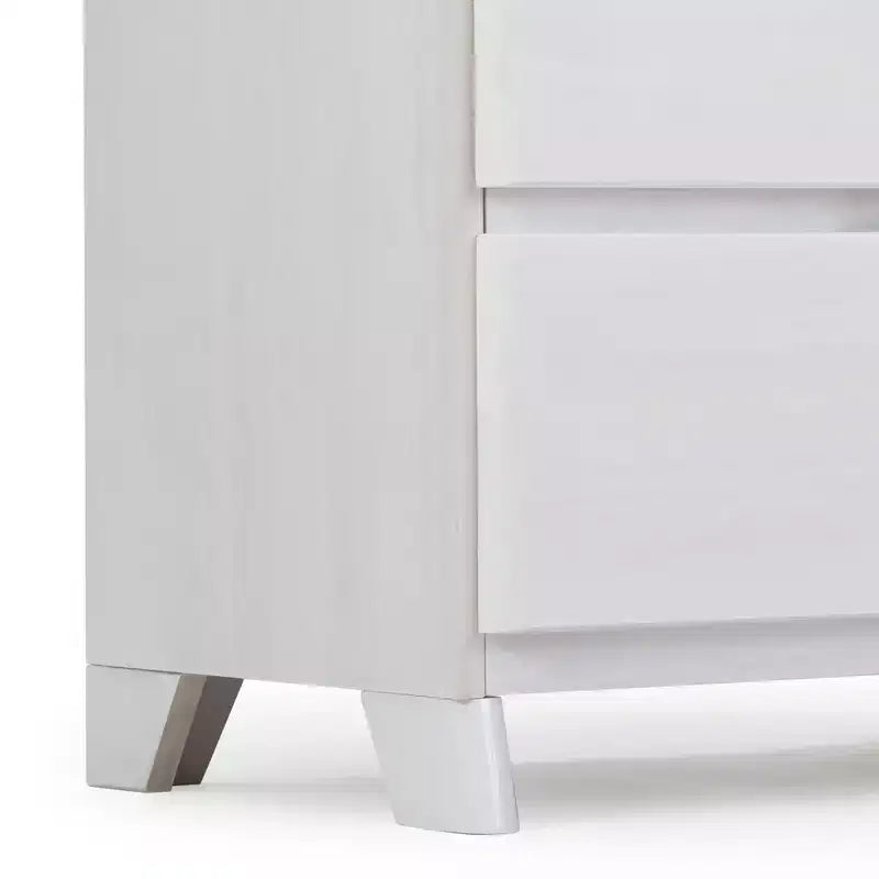 Commode large à 6 tiroirs en bois massif de style campagnard