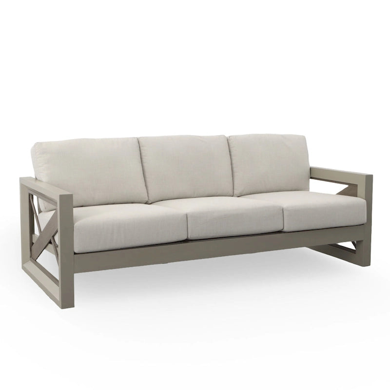 Ensemble de salon extérieur 4 pièces Diglur, gris