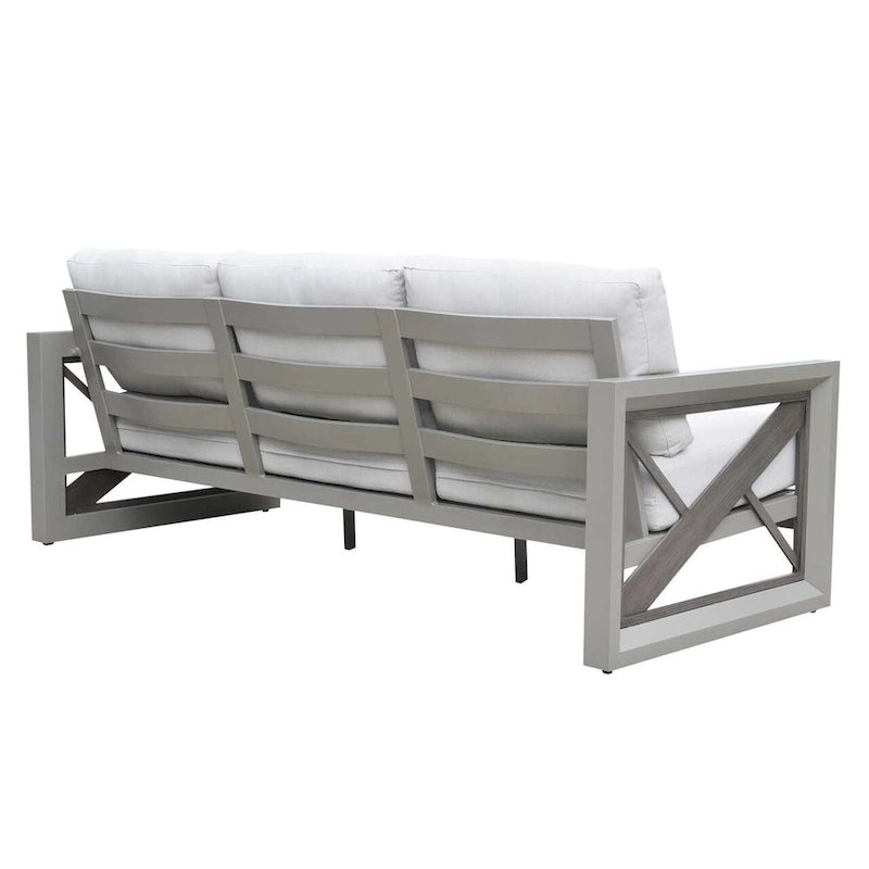 Ensemble de salon extérieur 4 pièces Diglur, gris