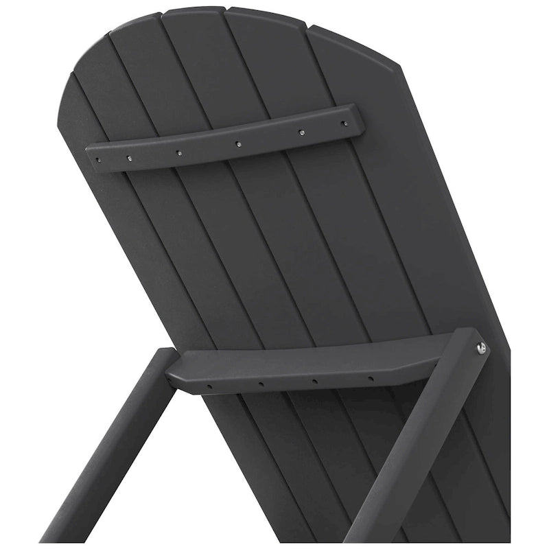 Polytrends Altura Chaise longue inclinable sans accoudoirs en polyéthylène écologique toutes saisons (Lot de 2)