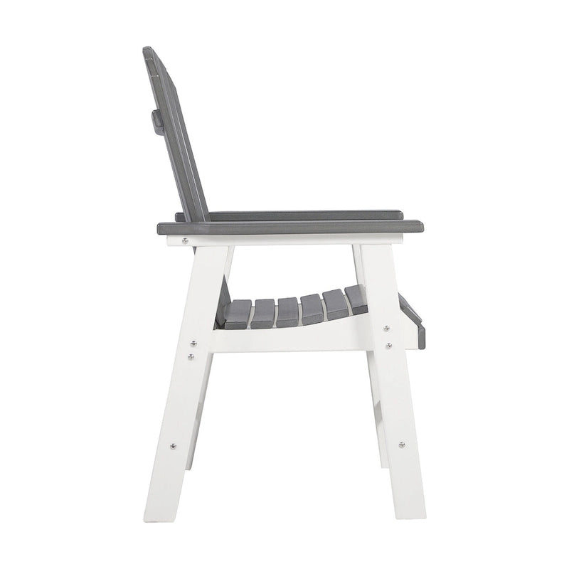 Signature Design by Ashley Transville Fauteuil de salle à manger d'extérieur en polyéthylène toutes saisons (lot de 2) – 26 larg. x 27 prof. x 41 haut.