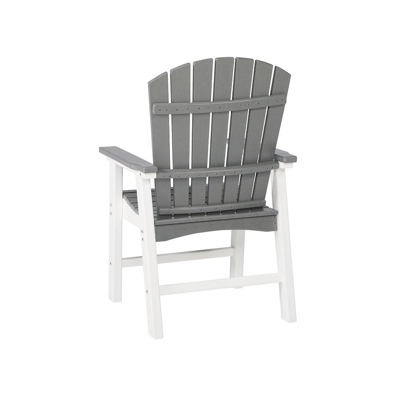 Signature Design by Ashley Transville Fauteuil de salle à manger d'extérieur en polyéthylène toutes saisons (lot de 2) – 26 larg. x 27 prof. x 41 haut.