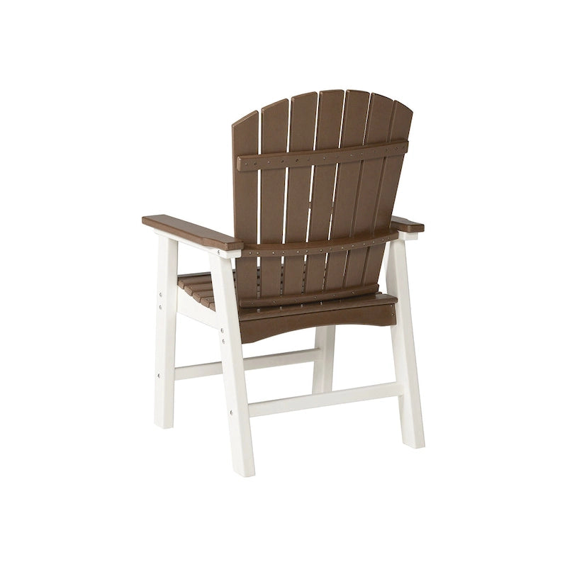 Signature Design by Ashley Transville Fauteuil de salle à manger d'extérieur en polyéthylène toutes saisons (lot de 2) – 26 larg. x 27 prof. x 41 haut.