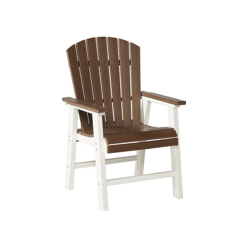 Signature Design by Ashley Transville Fauteuil de salle à manger d'extérieur en polyéthylène toutes saisons (lot de 2) – 26 larg. x 27 prof. x 41 haut.