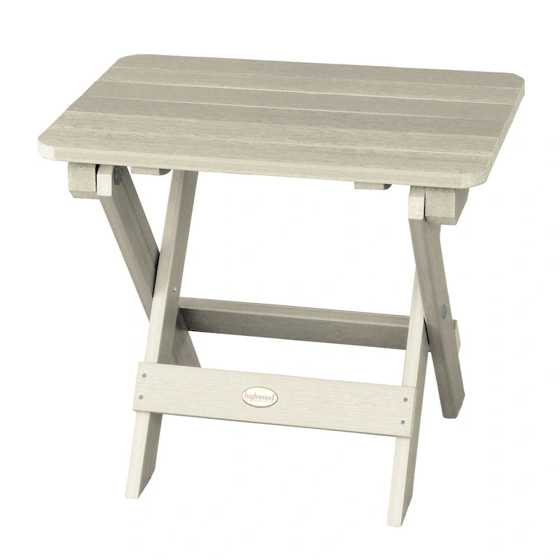 Ensemble de 3 pièces chaises Adirondack extérieures et table d'appoint pliante
