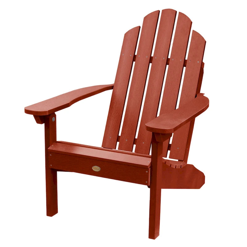 Ensemble de 3 pièces chaises Adirondack extérieures et table d'appoint pliante