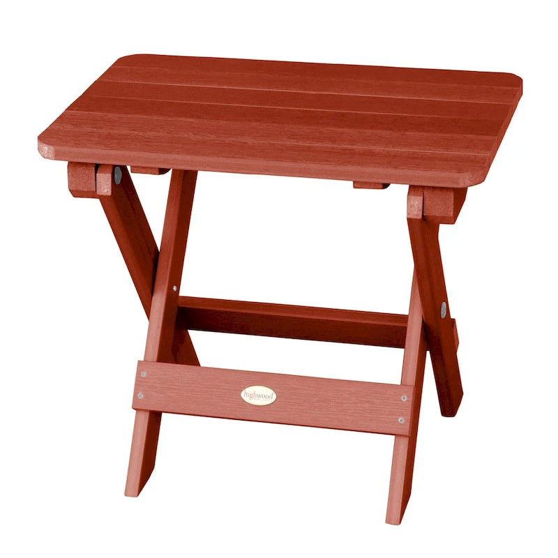Ensemble de 3 pièces chaises Adirondack extérieures et table d'appoint pliante
