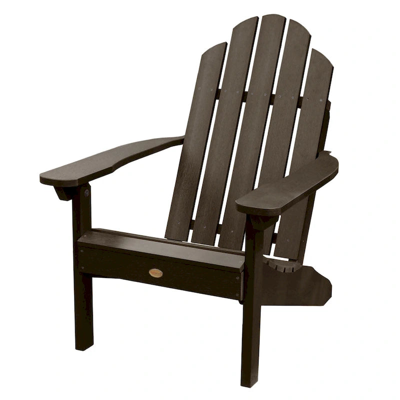 Ensemble de 3 pièces chaises Adirondack extérieures et table d'appoint pliante