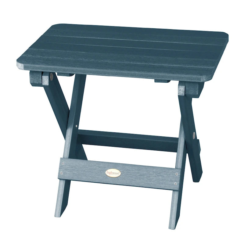 Ensemble de 3 pièces chaises Adirondack extérieures et table d'appoint pliante