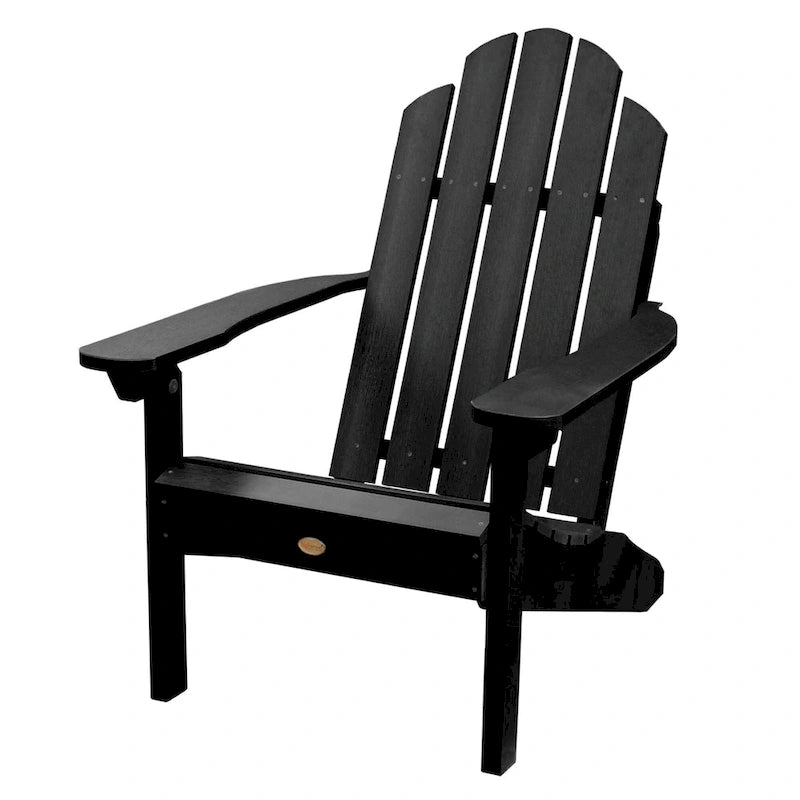 Ensemble de 3 pièces chaises Adirondack extérieures et table d'appoint pliante