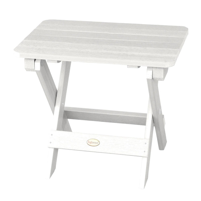 Ensemble de 3 pièces chaises Adirondack extérieures et table d'appoint pliante