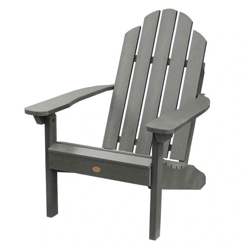 Ensemble de 3 pièces chaises Adirondack extérieures et table d'appoint pliante