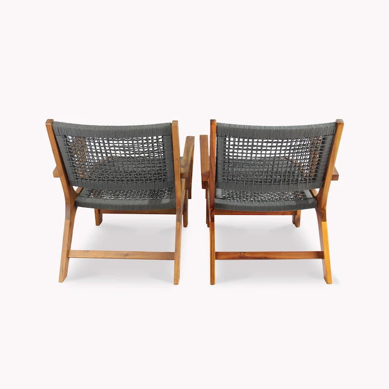 Ensemble de deux chaises en corde Sevilla - N/A