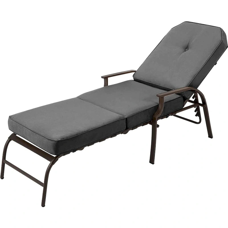 Chaise longue de jardin réglable AECOJOY (Lot de 2)