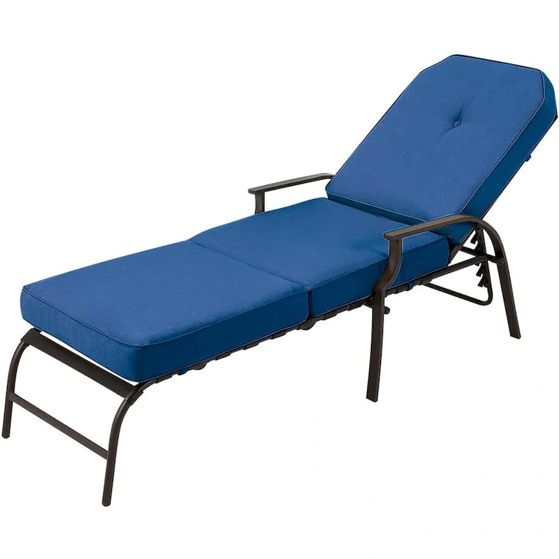 Chaise longue de jardin réglable AECOJOY (Lot de 2)