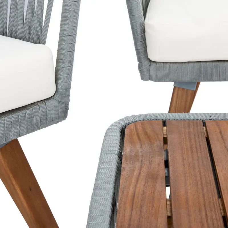 SAFAVIEH Amelie Ensemble de conversation de patio de 4 pièces pour l'extérieur - 55L x 31P x 28H