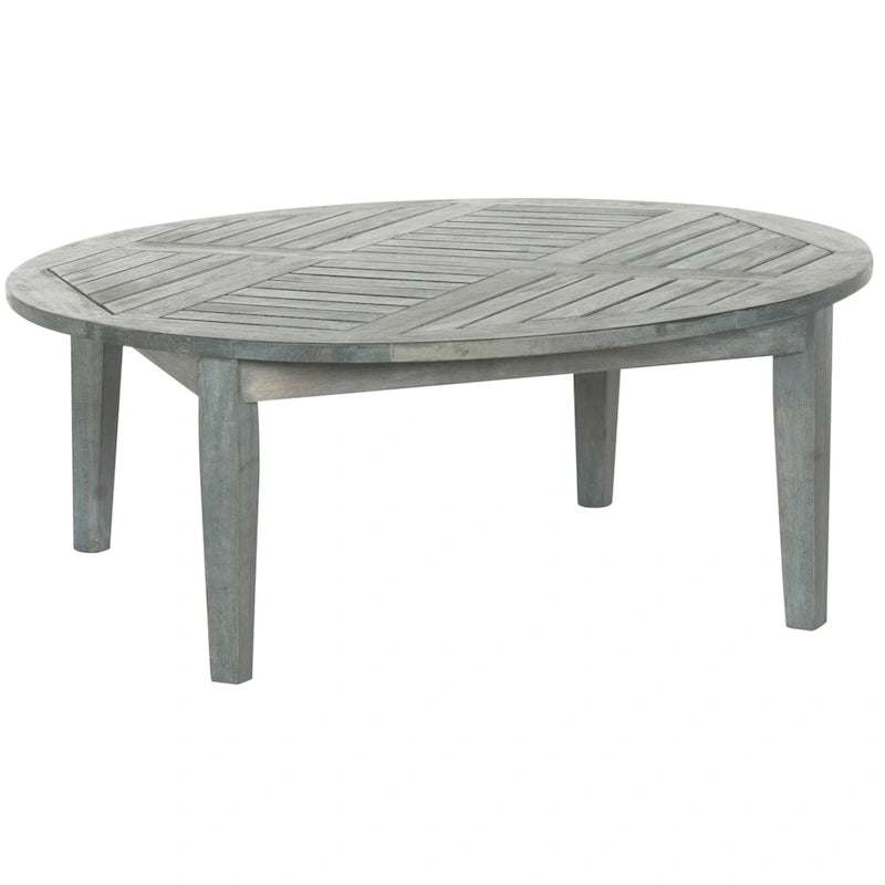 SAFAVIEH Ensemble de patio 5 pièces Hazbie en bois d'acacia d'extérieur - 26L x 32P x 25H