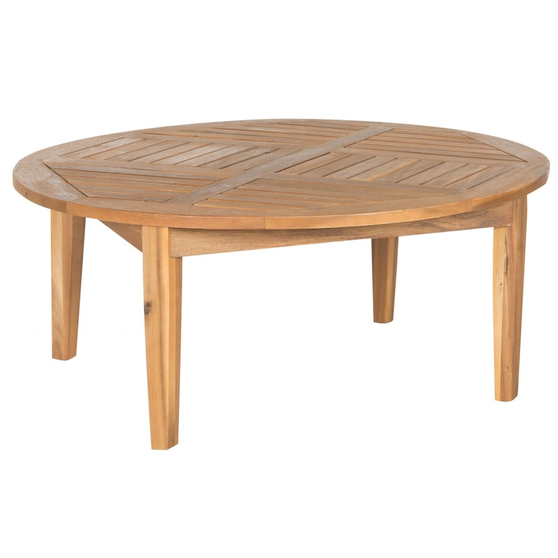 SAFAVIEH Ensemble de patio 5 pièces Hazbie en bois d'acacia d'extérieur - 26L x 32P x 25H