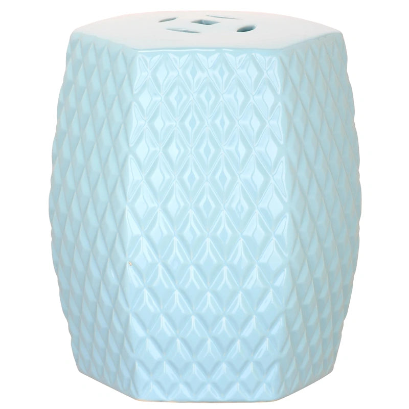 Tabouret de jardin décoratif en céramique SAFAVIEH Kids Maribel Pink Diamonds