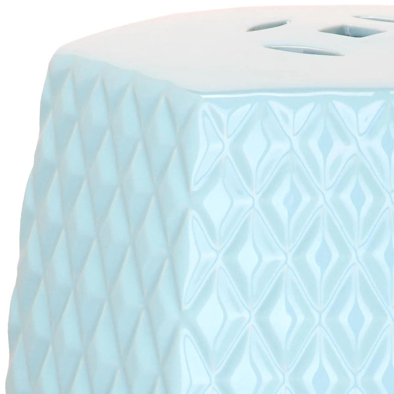 Tabouret de jardin décoratif en céramique SAFAVIEH Kids Maribel Pink Diamonds