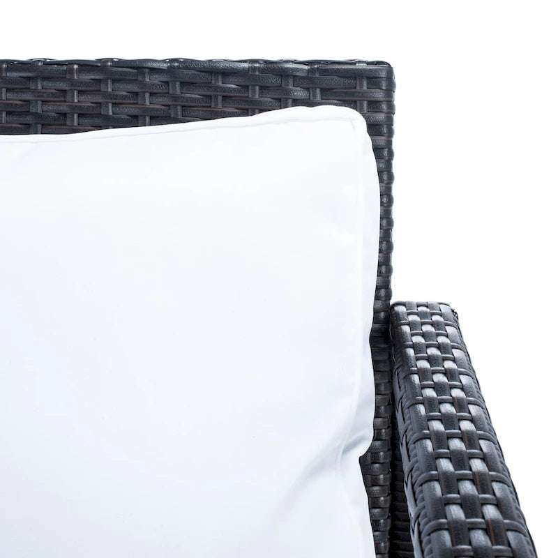 SAFAVIEH Alie Ensemble de salon 4 pièces en osier d'extérieur - 51 l x 30 P x 30 H