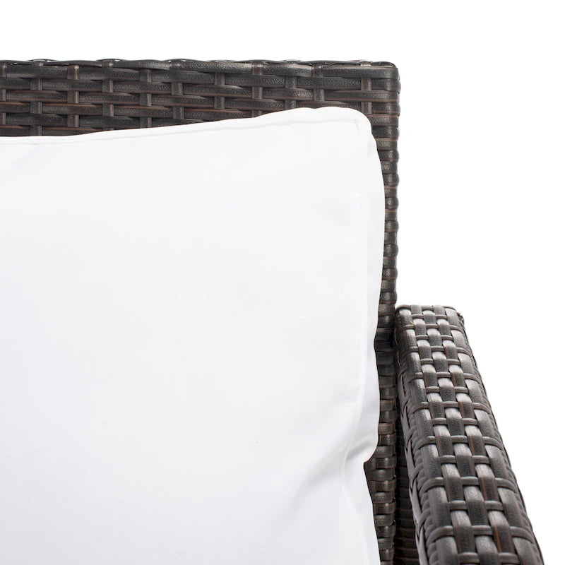 SAFAVIEH Alie Ensemble de salon 4 pièces en osier d'extérieur - 51 l x 30 P x 30 H