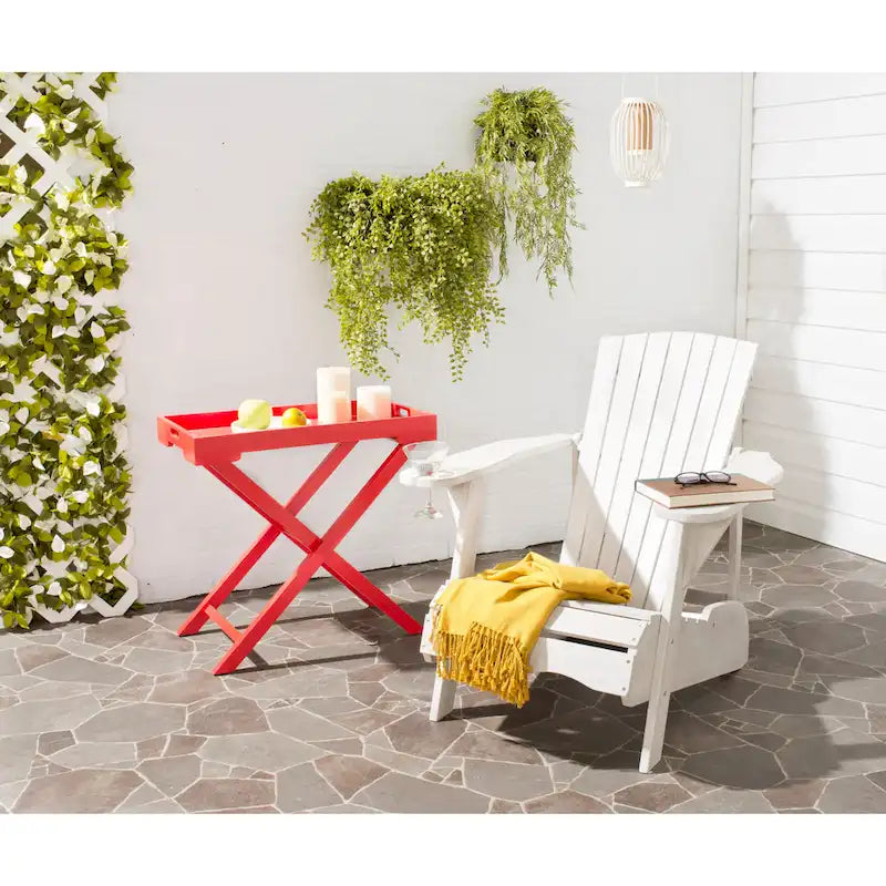 Chaise Adirondack d'extérieur SAFAVIEH en bois d'acacia – 34 larg. x 33 prof. x 37 haut.