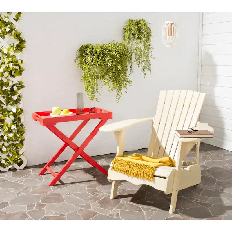 Chaise Adirondack d'extérieur SAFAVIEH en bois d'acacia – 34 larg. x 33 prof. x 37 haut.