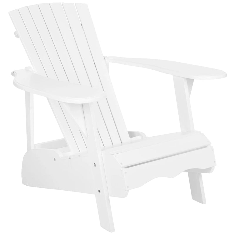 Chaise Adirondack d'extérieur SAFAVIEH en bois d'acacia – 34 larg. x 33 prof. x 37 haut.