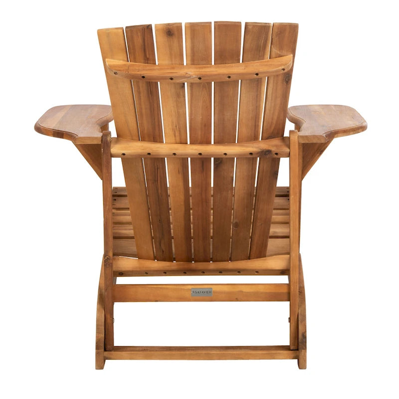 Chaise Adirondack d'extérieur SAFAVIEH en bois d'acacia – 34 larg. x 33 prof. x 37 haut.