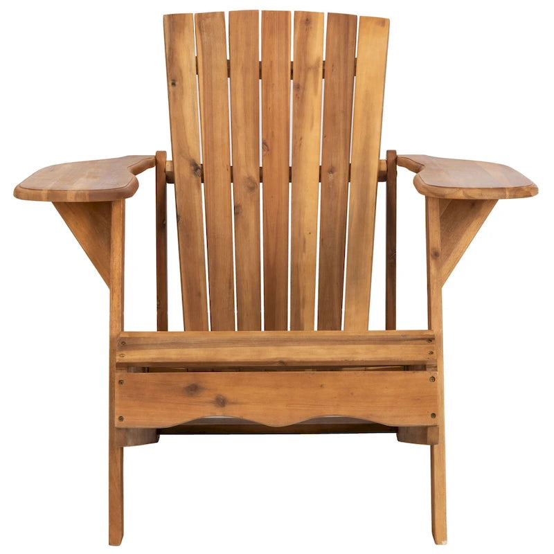 Chaise Adirondack d'extérieur SAFAVIEH en bois d'acacia – 34 larg. x 33 prof. x 37 haut.