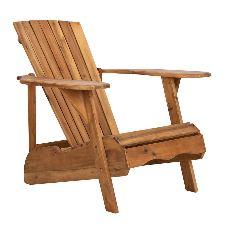 Chaise Adirondack d'extérieur SAFAVIEH en bois d'acacia – 34 larg. x 33 prof. x 37 haut.