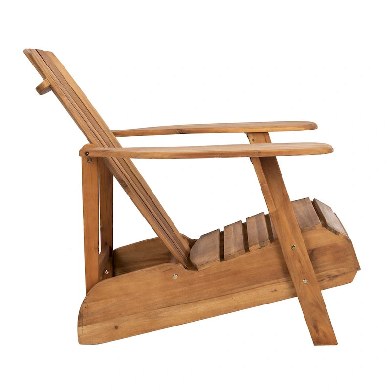 Chaise Adirondack d'extérieur SAFAVIEH en bois d'acacia – 34 larg. x 33 prof. x 37 haut.