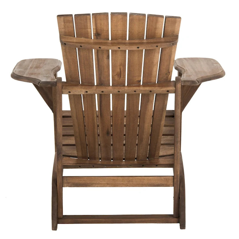 Chaise Adirondack d'extérieur SAFAVIEH en bois d'acacia – 34 larg. x 33 prof. x 37 haut.