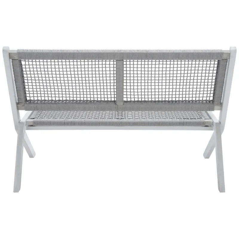 Banc pliant d'extérieur en bois massif SAFAVIEH Cimen - 45Wx30Dx30H