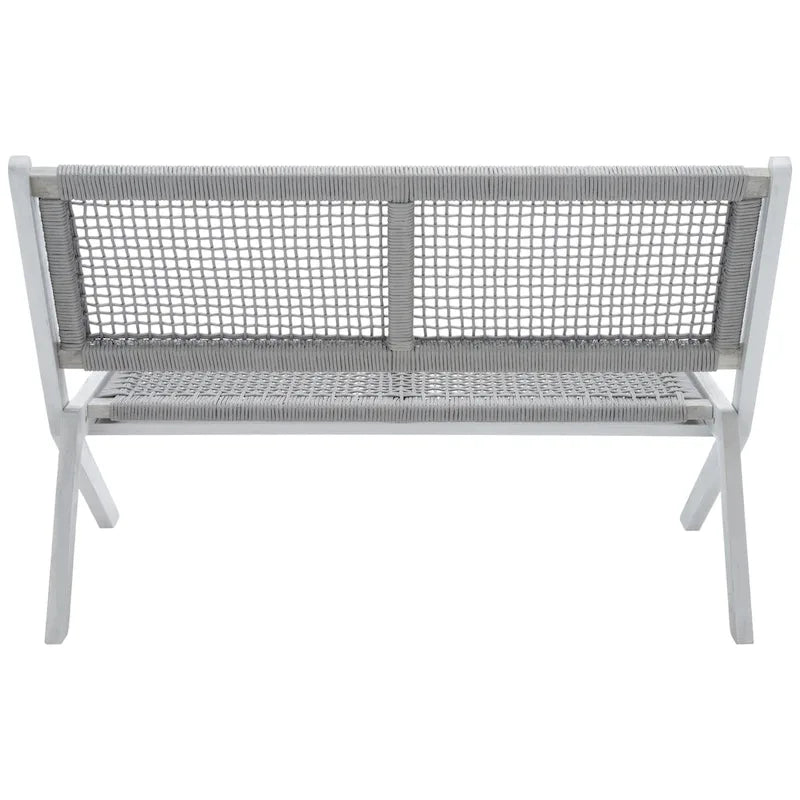 Banc pliant d'extérieur en bois massif SAFAVIEH Cimen - 45Wx30Dx30H