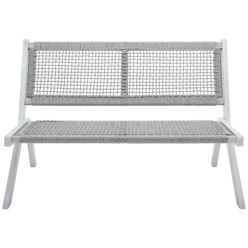 Banc pliant d'extérieur en bois massif SAFAVIEH Cimen - 45Wx30Dx30H