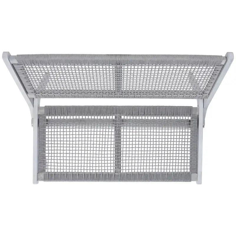 Banc pliant d'extérieur en bois massif SAFAVIEH Cimen - 45Wx30Dx30H