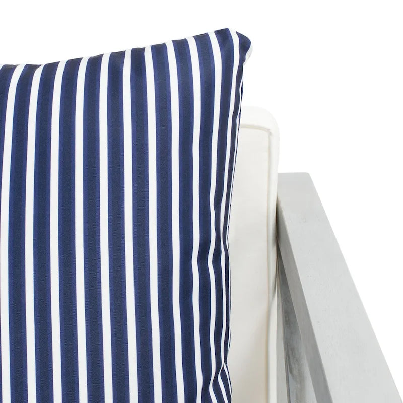 SAFAVIEH Dafne Ensemble de conversation 4 pièces pour extérieur avec coussin décoratif – 50 larg. x 26 prof. x 25 haut.