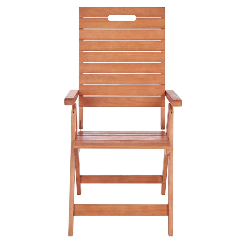 SAFAVIEH Chaise pliante d'extérieur Ottolien (lot de 2) - 29L x 42P x 22H