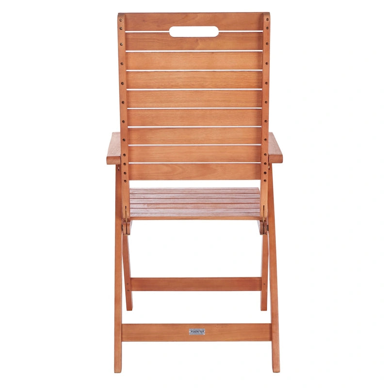 SAFAVIEH Chaise pliante d'extérieur Ottolien (lot de 2) - 29L x 42P x 22H