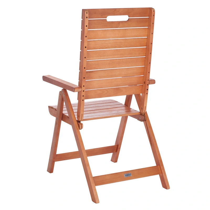 SAFAVIEH Chaise pliante d'extérieur Ottolien (lot de 2) - 29L x 42P x 22H