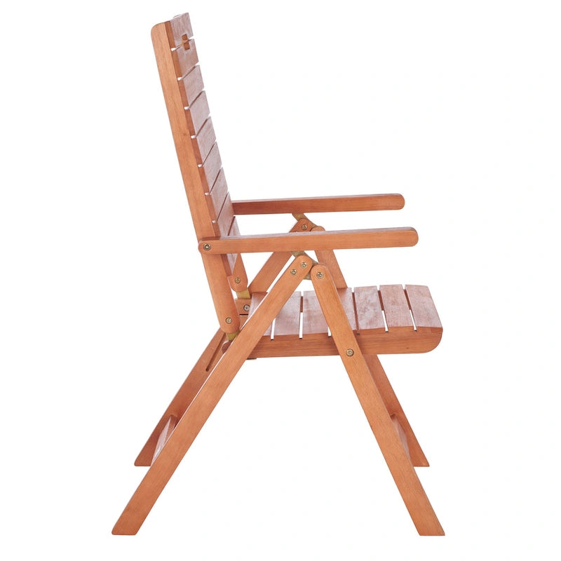 SAFAVIEH Chaise pliante d'extérieur Ottolien (lot de 2) - 29L x 42P x 22H