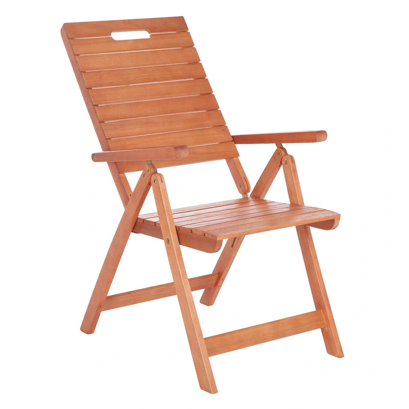 SAFAVIEH Chaise pliante d'extérieur Ottolien (lot de 2) - 29L x 42P x 22H